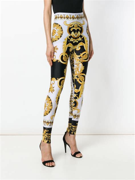 versace baroque womens|Versace baroque leggings.